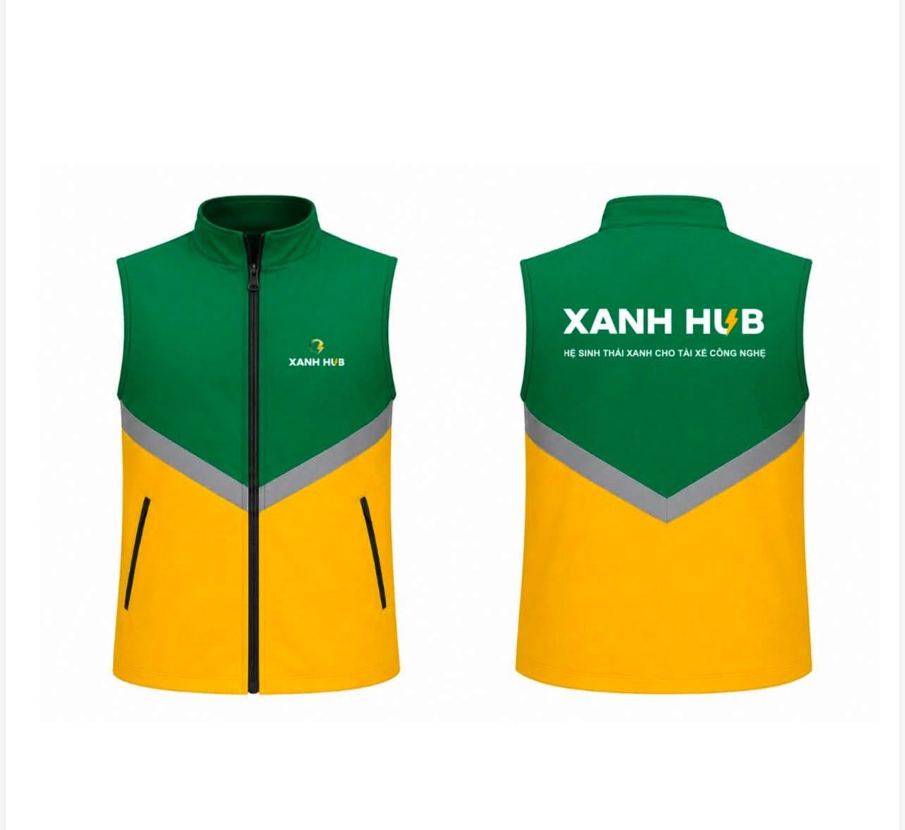 gile đồng phục logistics tài xế công nghệ xanh hub phản quang