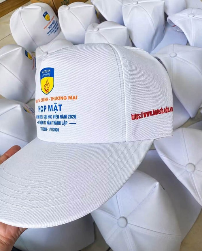 non trang in logo hutech su kien